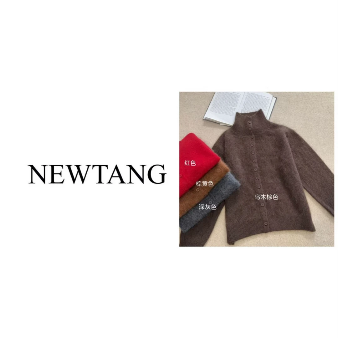 【绒绒暖意】1261 100%羊毛拉绒毛衣女高级感长袖软糯针织上衣