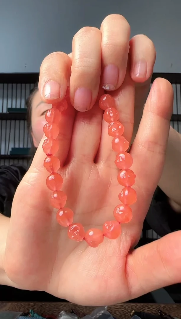 未镶嵌手链和田玉宝山南红手串