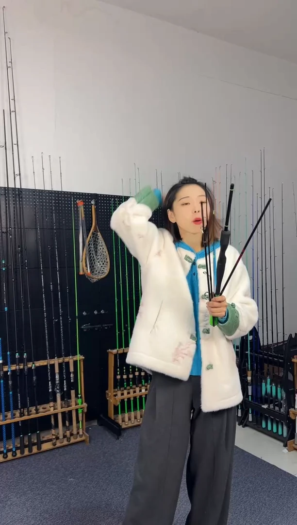 2.4m碳素竹叶青五节枪柄2.4米（瑕疵尾货竿，没有售后，介意勿拍）