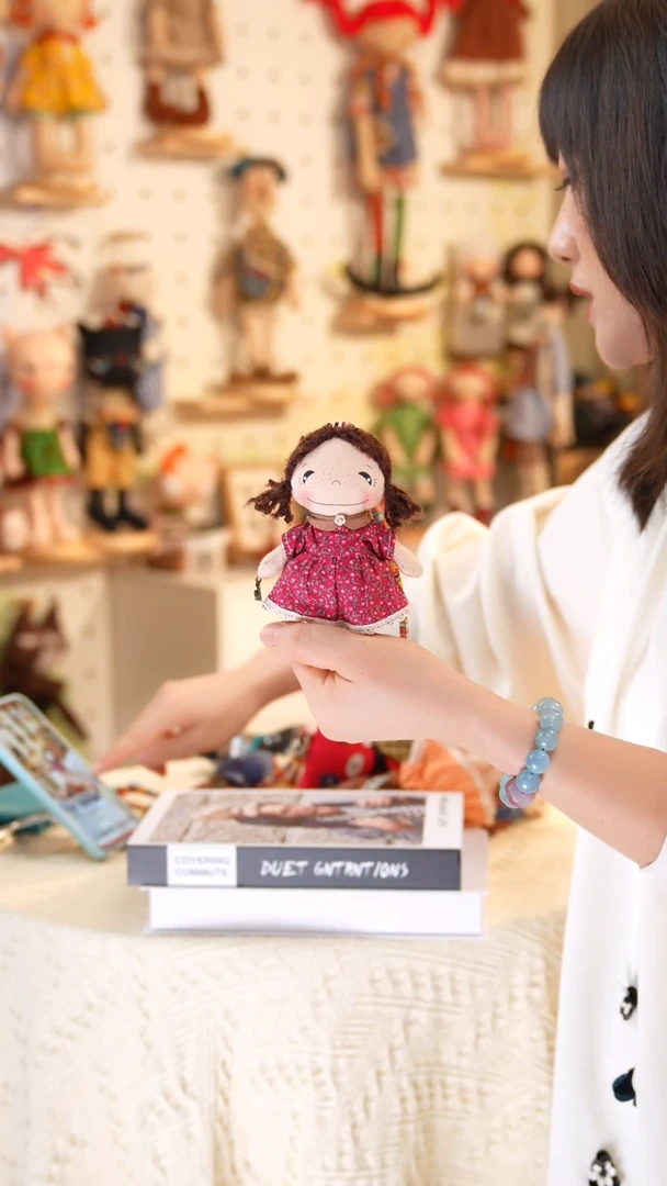 棉福利款—玫红色贝贝挂件