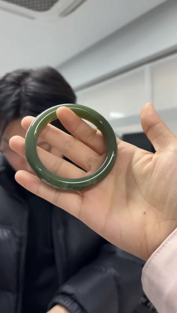 未镶嵌手镯和田玉（多样性发一件）有水线圈口55+