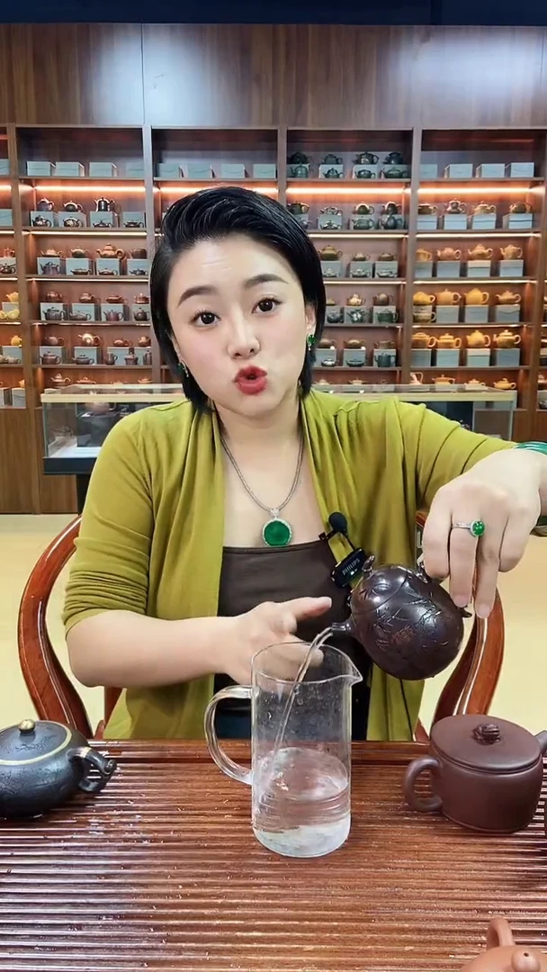 茶壶紫砂麋鹿竹影高茄瓜 紫袍玉砂