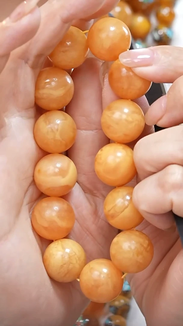 蜜蜡颈饰未镶嵌2684天然蜜蜡珠宝奇石全部保真