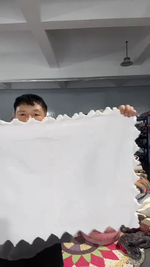 棉花微瑕一对白色