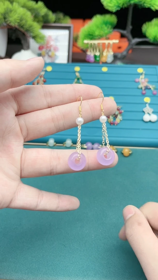 【闪购商品】玛瑙/玉髓耳钉银S925镶嵌715000