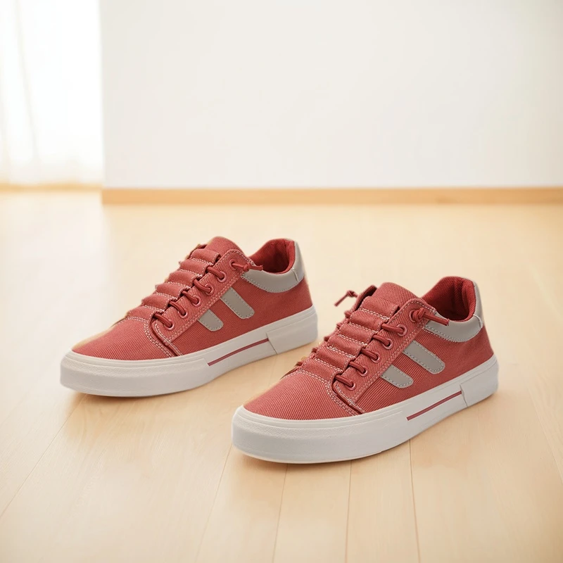 25829 秋季新款休闲透气低帮帆布鞋潮流百搭板鞋青年男鞋时尚布鞋