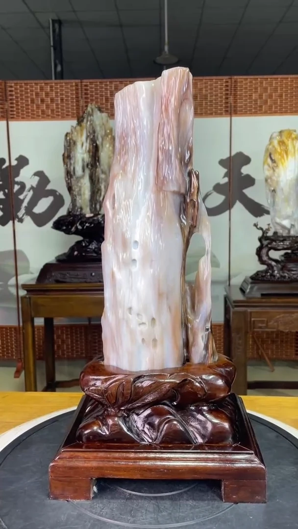 未镶嵌珠宝奇石硅化玉高46