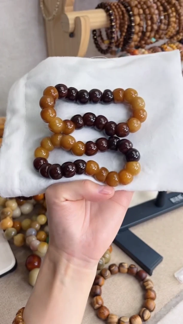 菩提根/象牙果手串太妃糖玉化蒜瓣大肠14手串