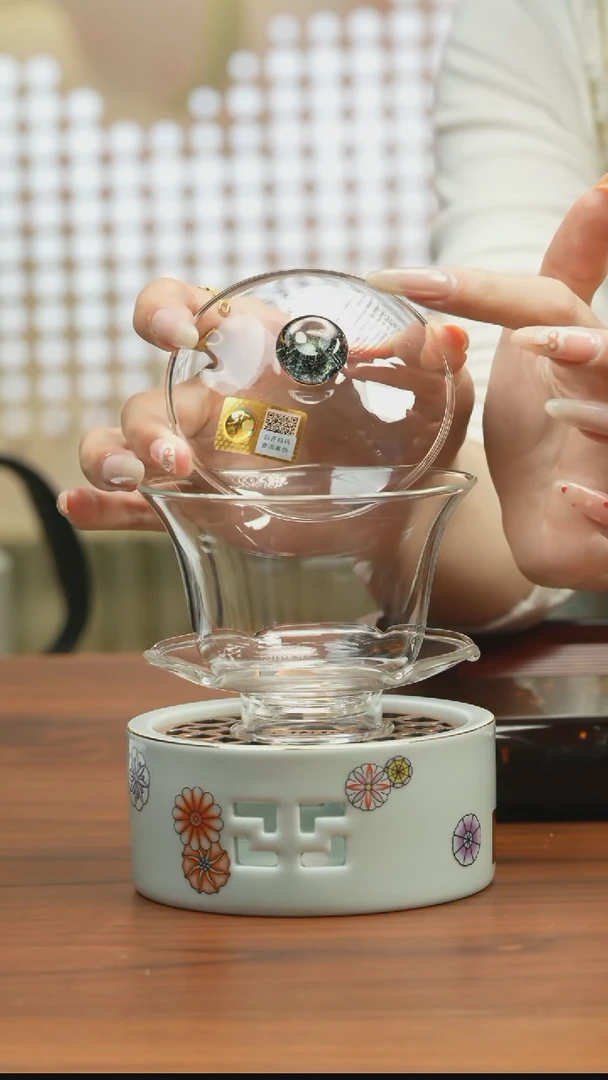 【闪购商品】禾器沁莲盖碗星空盖妞
