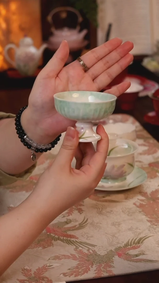 粉黛梦兰茶杯 哈哈哈
