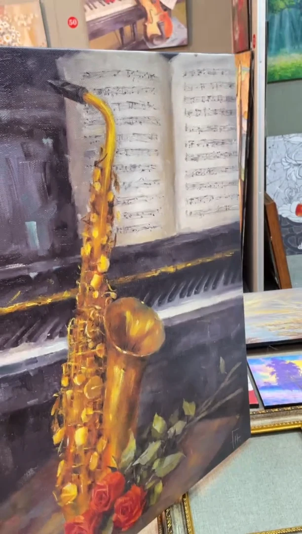 俄美协画家原创油画60*80