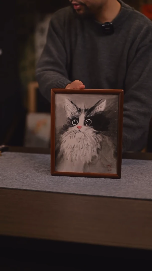 【闪购商品】书法358 猫咪 S 黄老师 手绘