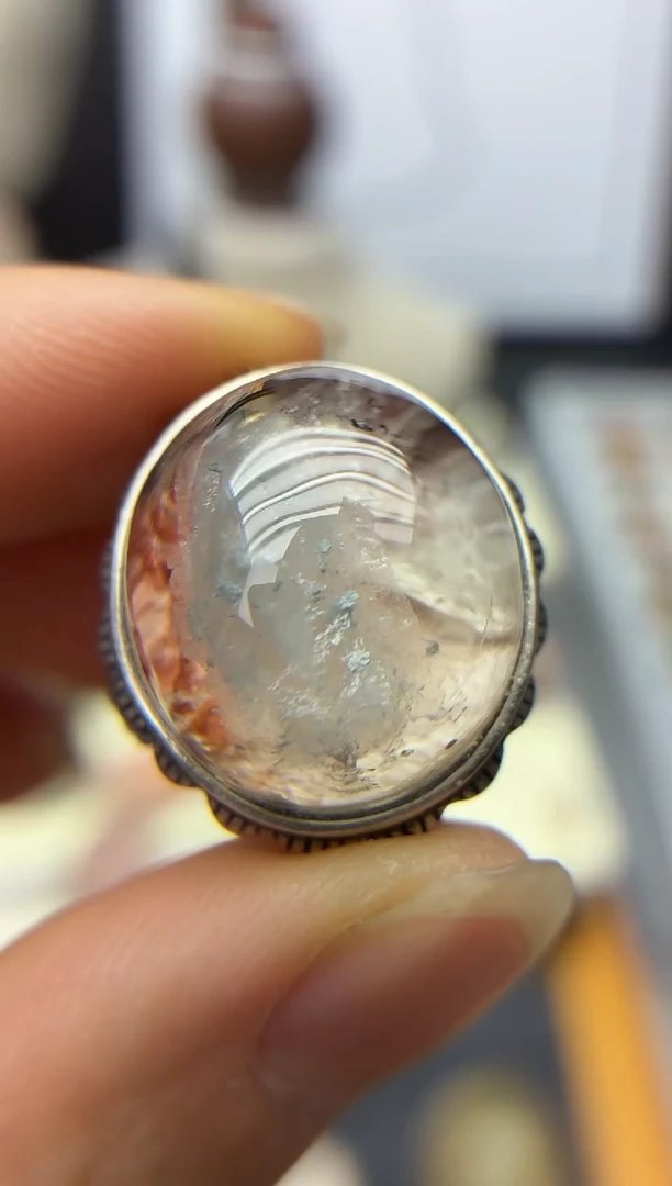 银S925镶嵌珠宝半成品水晶定制定制