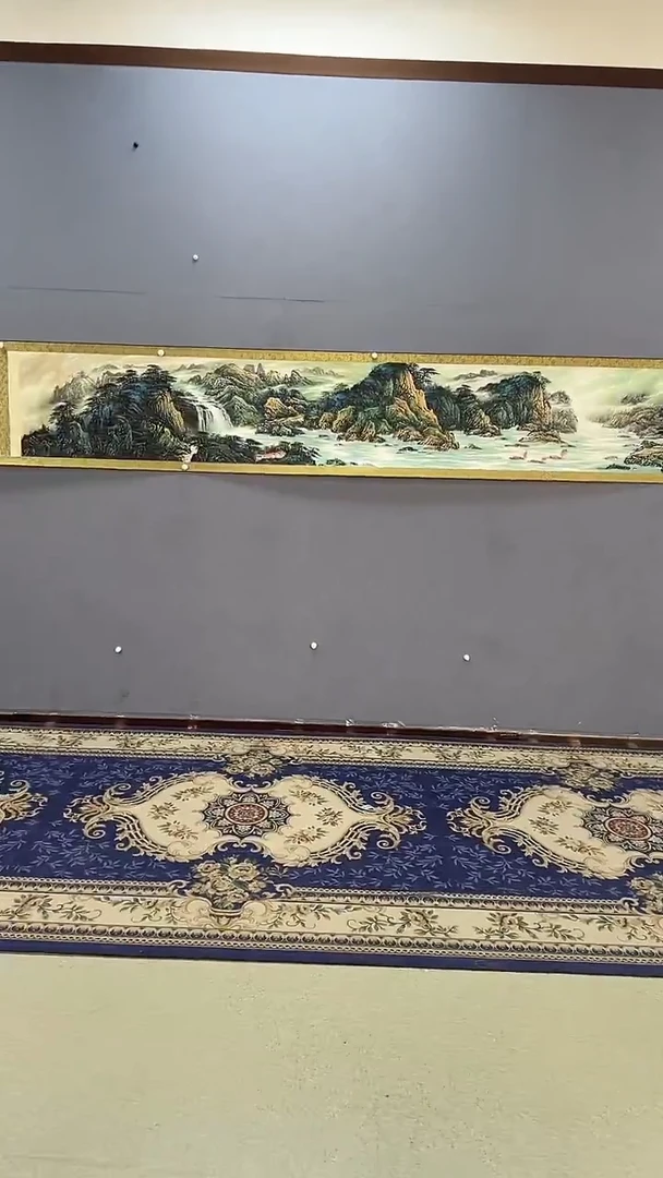 国画梅清绘画18pc山水长卷