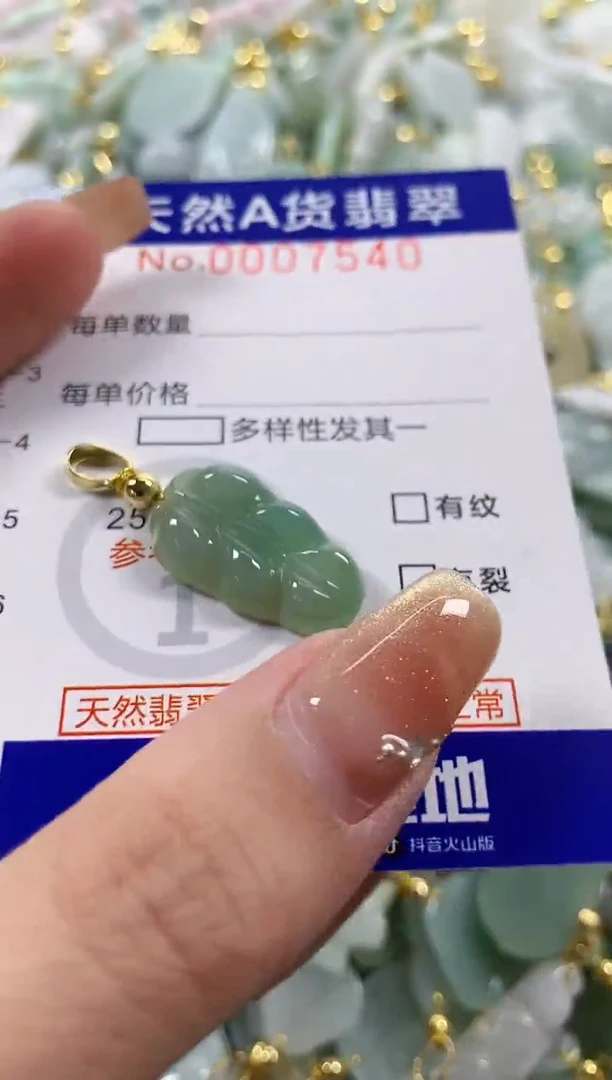 颈饰未镶嵌翡翠天然A货翡翠