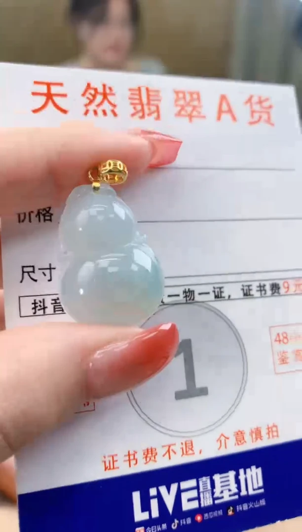 颈饰未镶嵌翡翠天然A货翡翠挂件