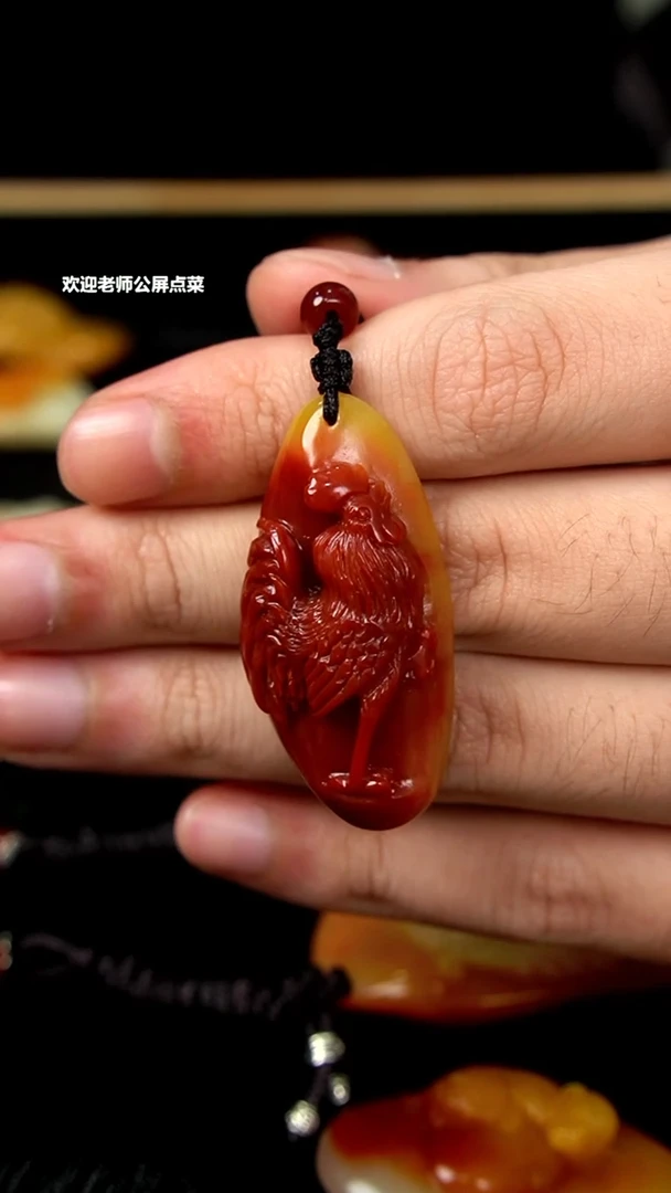 寿山石芙蓉石挂坠