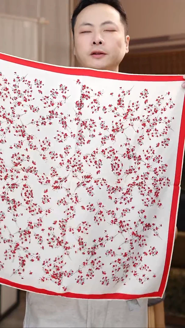 丝绸丝毛丝巾65*65