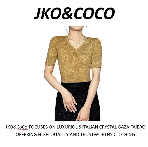 織懿ZHIYI •（云中境）2025早春新款意大利进口水晶纱百搭显瘦半袖