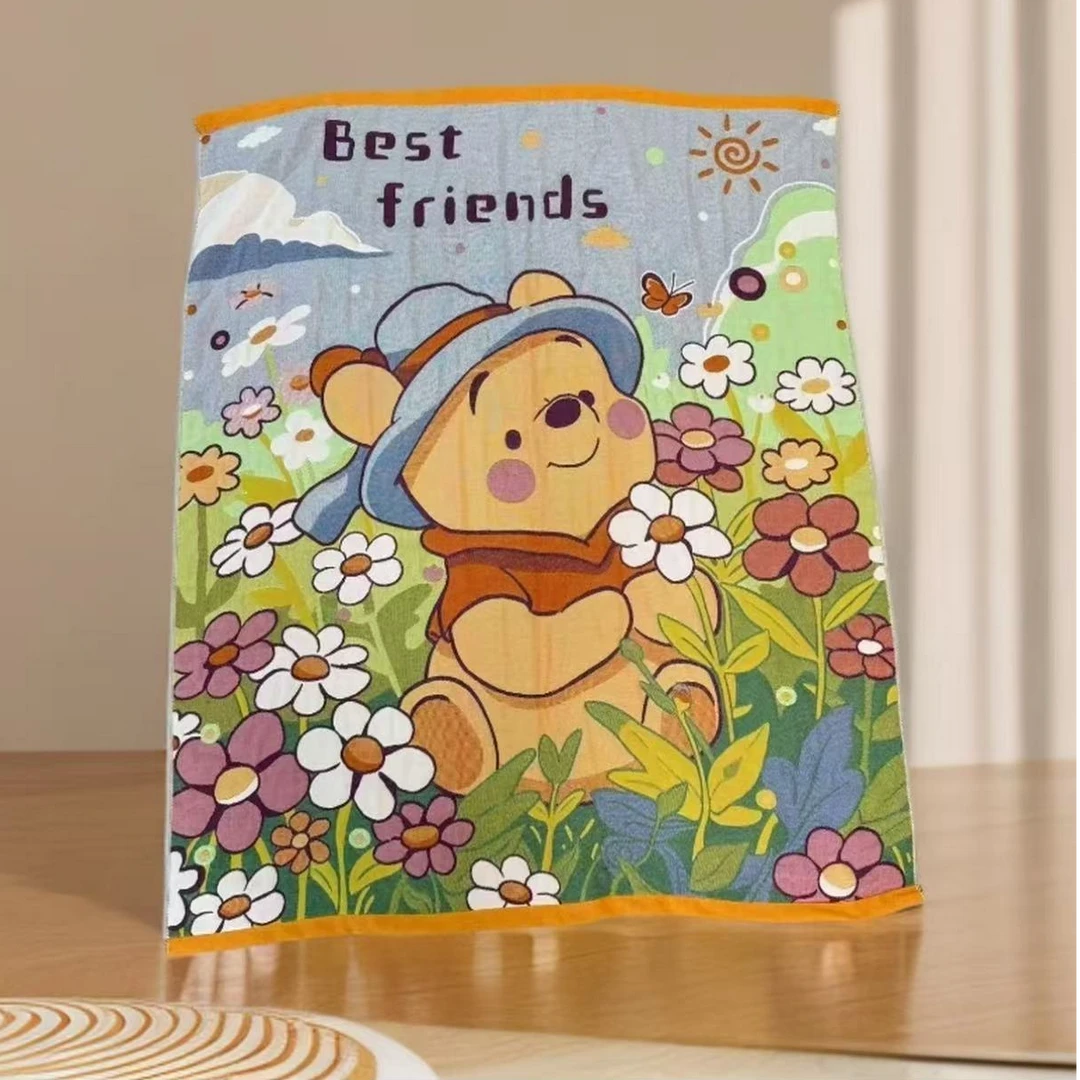 【维尼假日】120*150 A类全棉纱布面包被