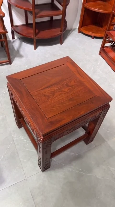 紫檀木类成套家具刺猬紫檀角几48*48*58高