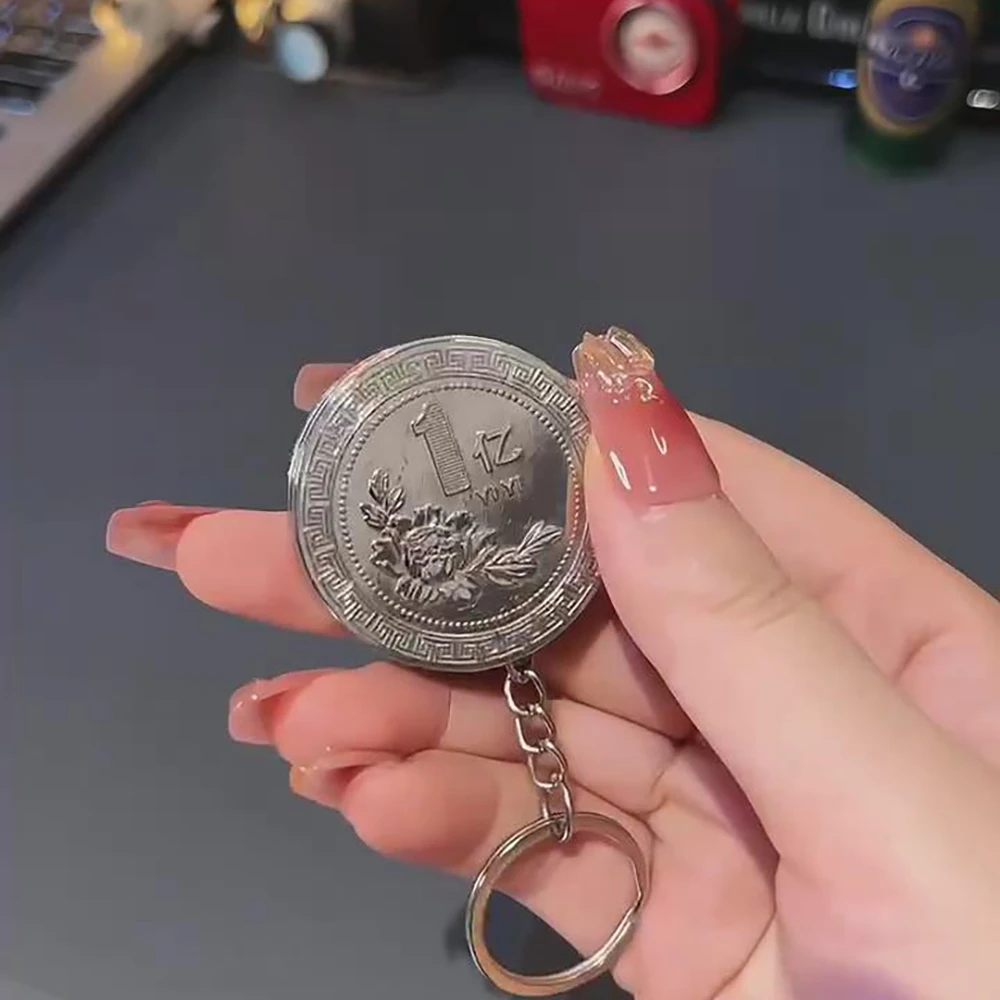（乾六火机）1亿造型打火机创意硬币形状明火挂件打火机