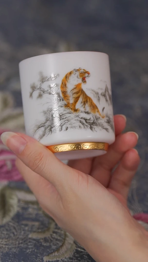 【闪购商品】【鎏金云龙风虎高升杯（福）】