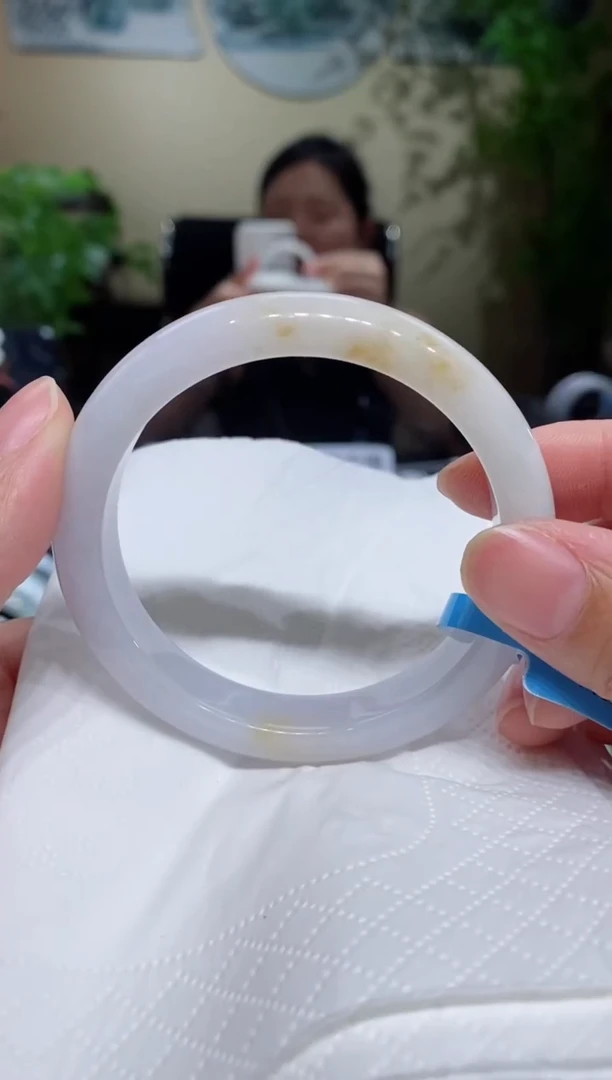 未镶嵌手镯翡翠圈口5455