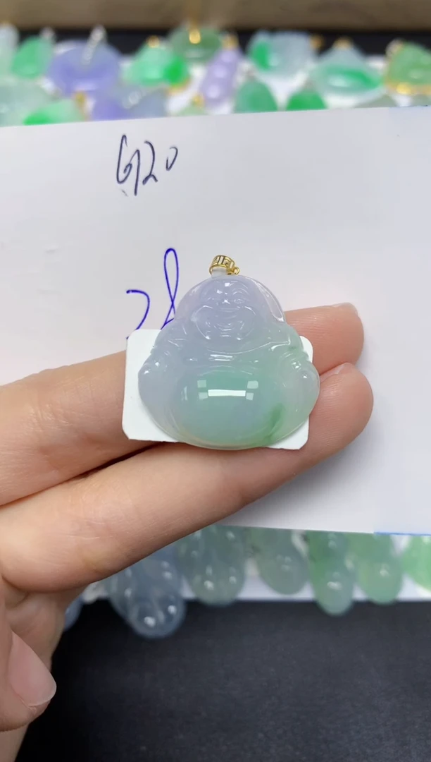 【闪购商品】翡翠颈饰18K金镶嵌天然翡翠A货