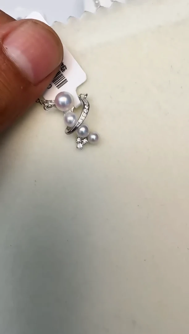 海水珍珠银S925镶嵌颈饰套链