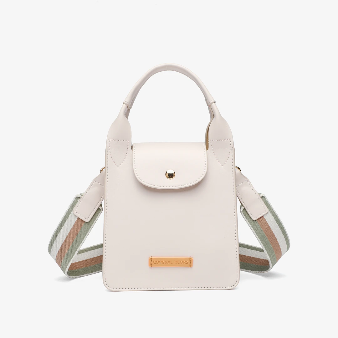 迷你手提托特包CK25432B米白