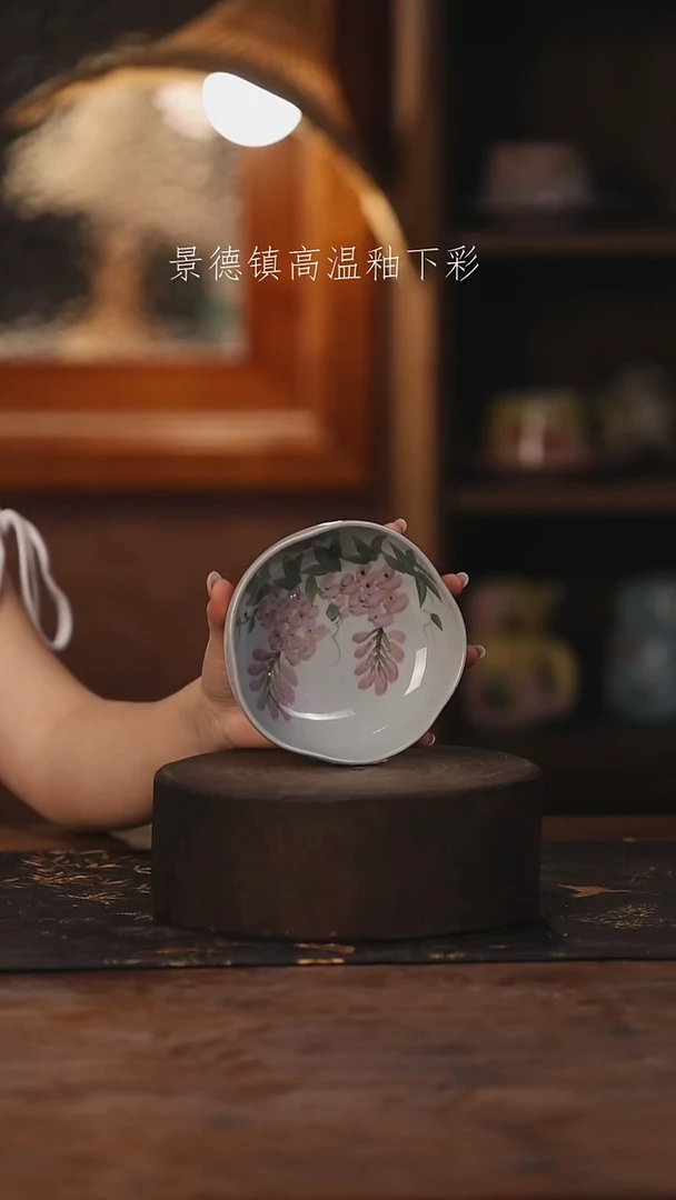 陶瓷景德镇高温釉下手绘陶瓷331