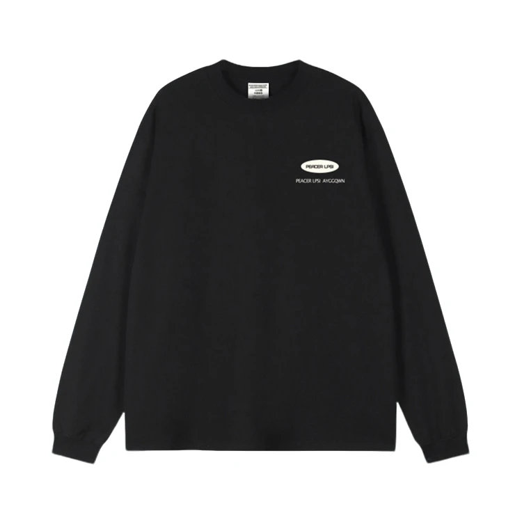 特大码300斤美式重磅长袖打底衫秋季ins潮牌嘻哈宽松T恤男装上衣