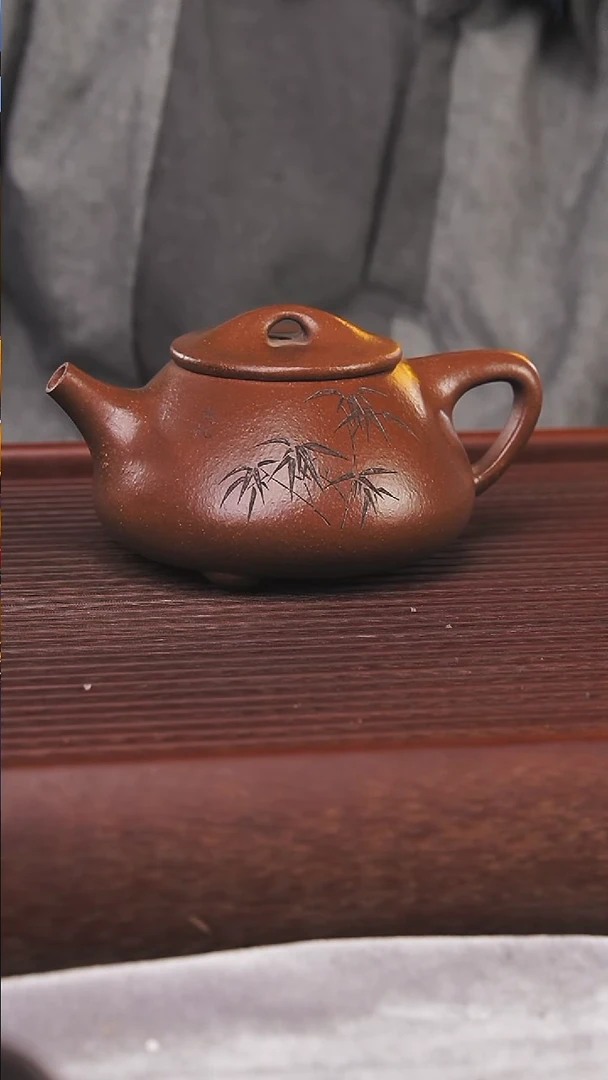 茶壶紫砂300cc顾氏手工紫砂