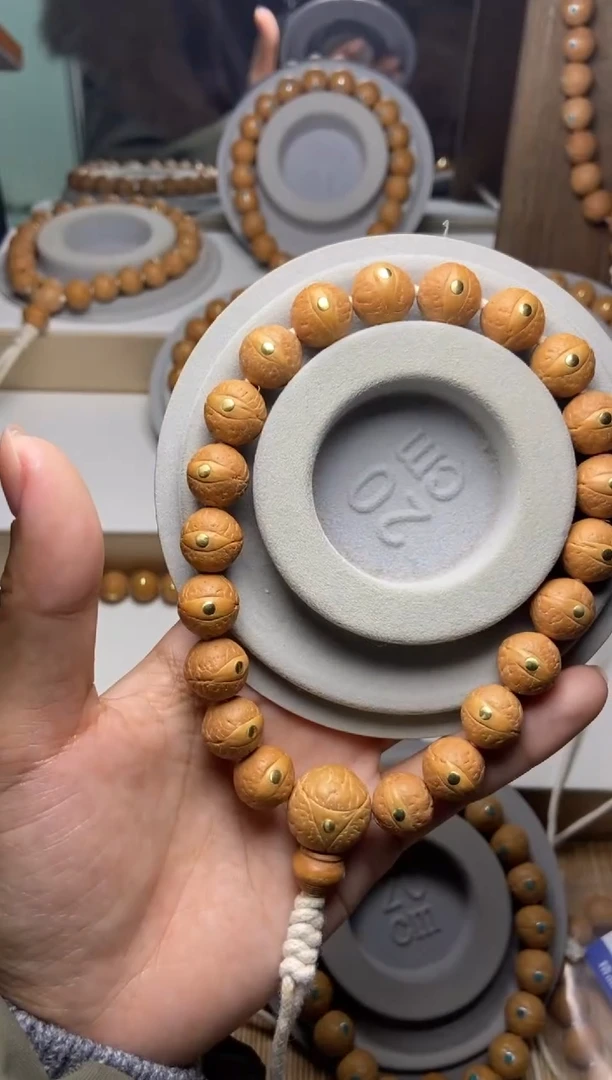 吊坠凤眼菩提山**远12凤眼手串铜钉