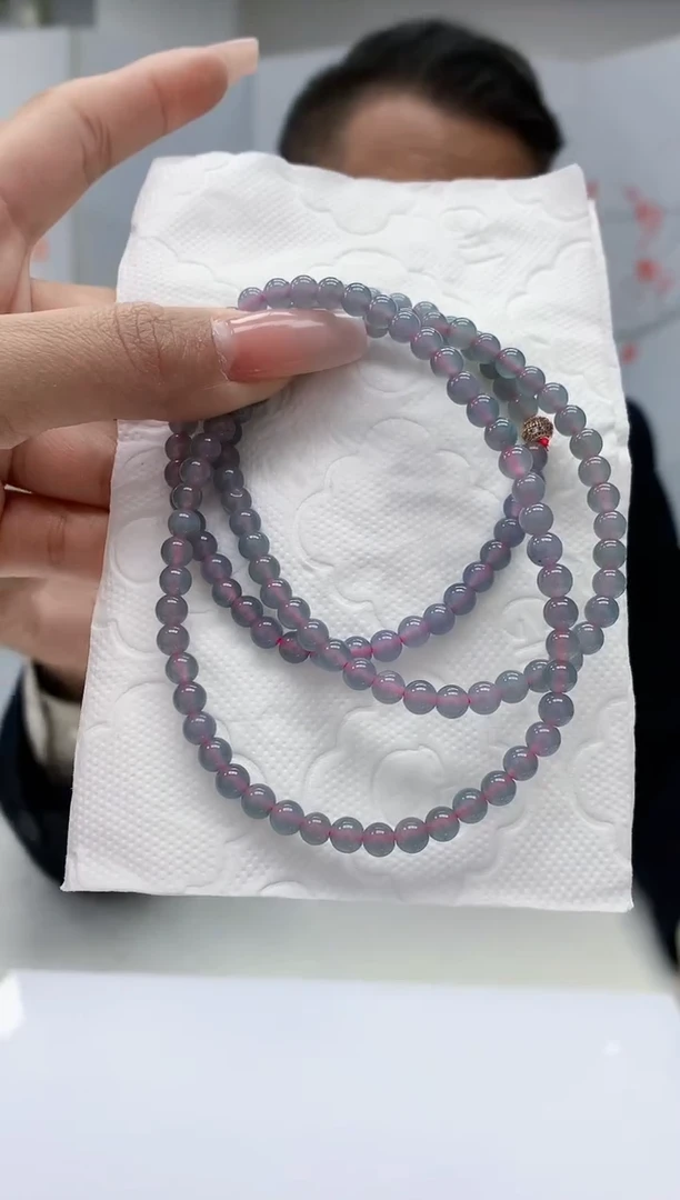 【闪购商品】定制翡翠未镶嵌4969lr-毛货珠链55