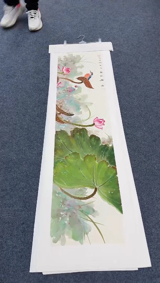 国画荷花横同类型随机