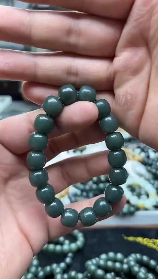 未镶嵌手链和田玉新疆且末蓝12