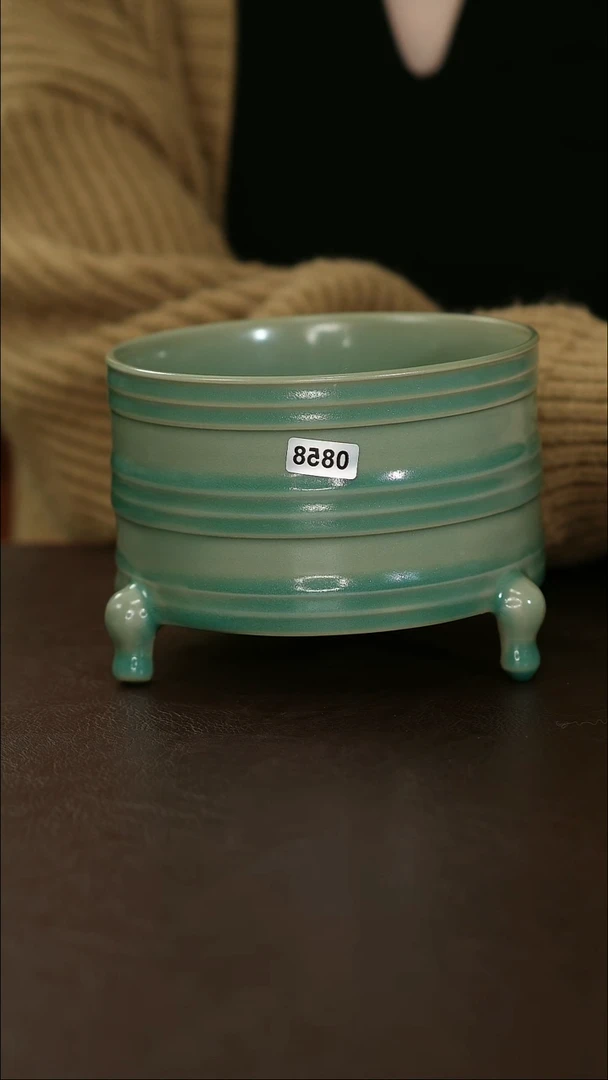 摆件0858原矿汝宋汝瓷微瑕