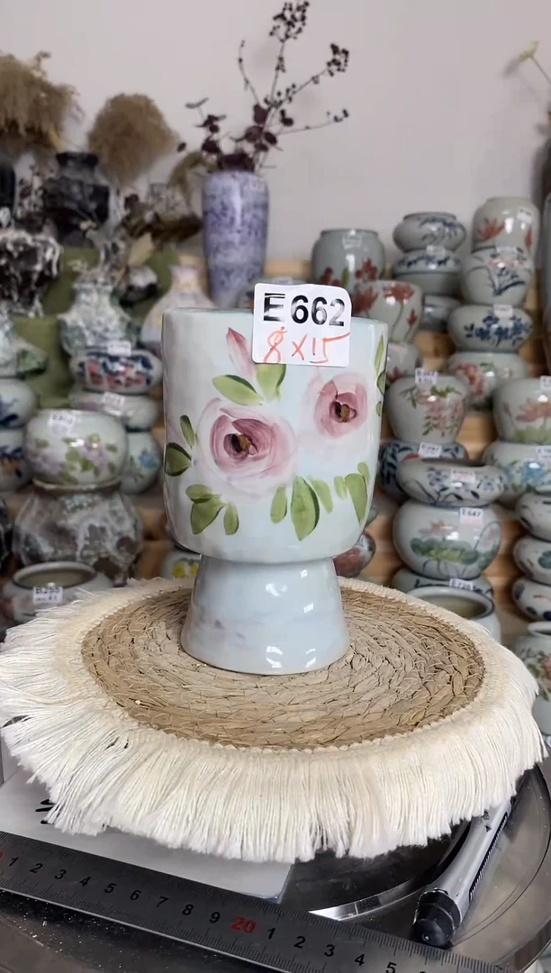 无孔 景德镇纯手绘 E662