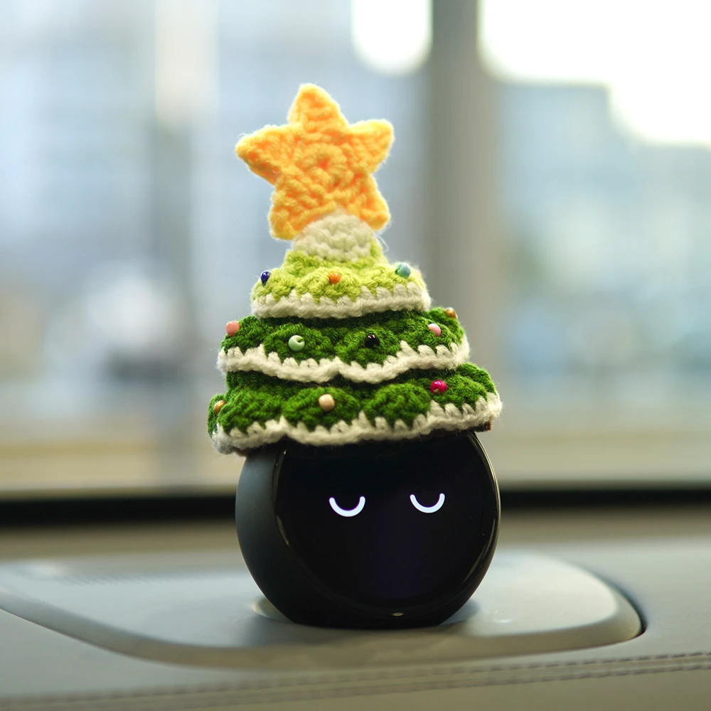 蔚来nomi圣诞帽子节日五角星冬天针织帽 et7es6es8ec6ec7头饰装饰