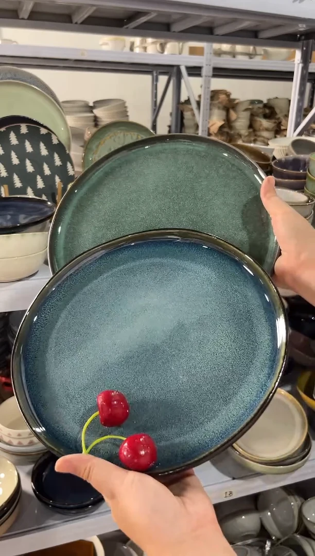 陶瓷外贸尾货瑕疵满20包邮X2 大盘组合