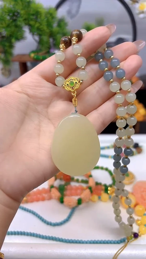 和田玉未镶嵌颈饰M729