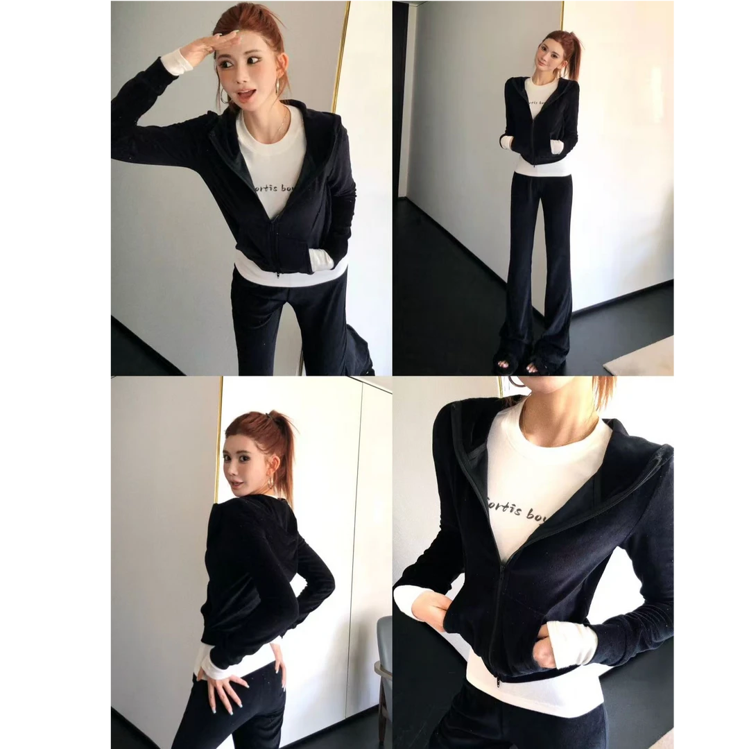 婉君【黑天鹅外套】秋季休闲风时尚百搭黑色长袖上衣LWJ25C3TZ3156