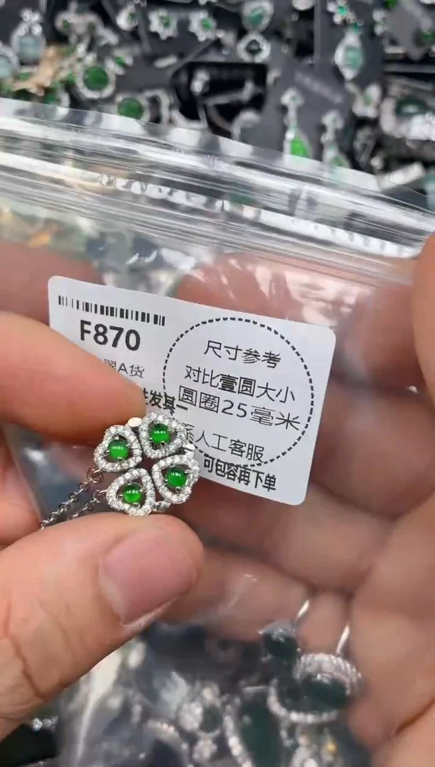 颈饰未镶嵌翡翠F870项链