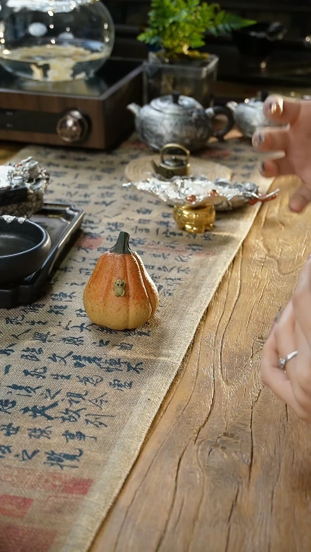 【闪购商品】福器艺术南瓜茶宠摆件