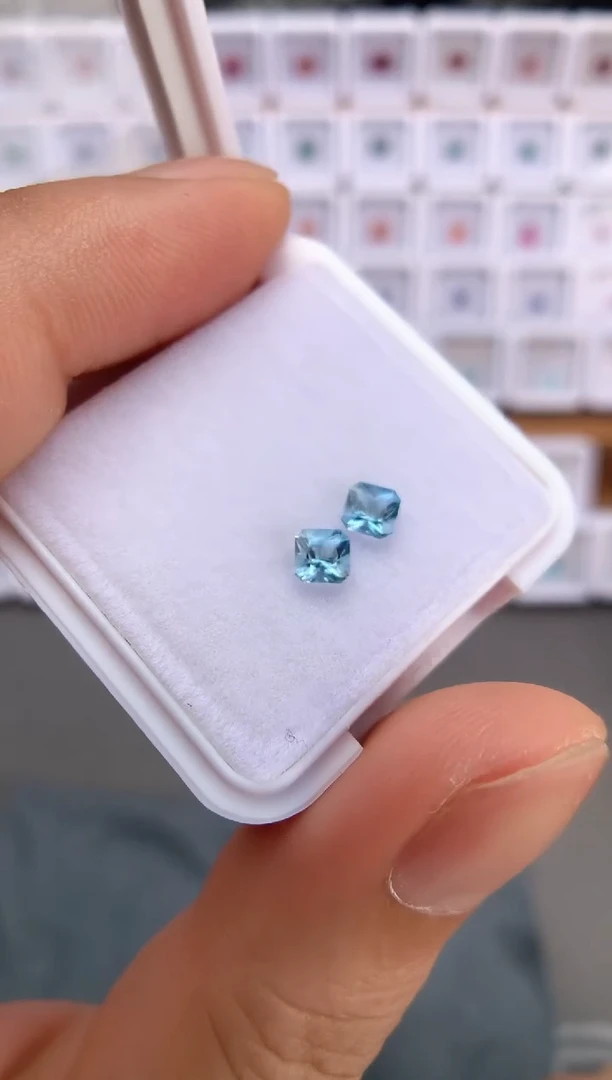 未镶嵌裸石定制海蓝宝石0.6ct