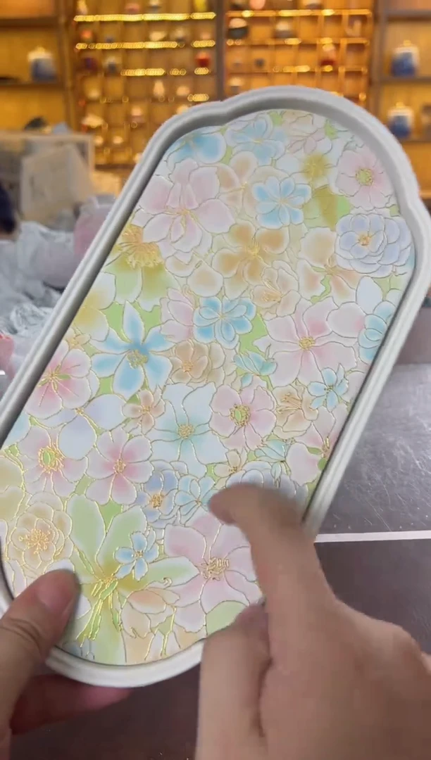 瓷片鸣盏居1111111万花1茶盘