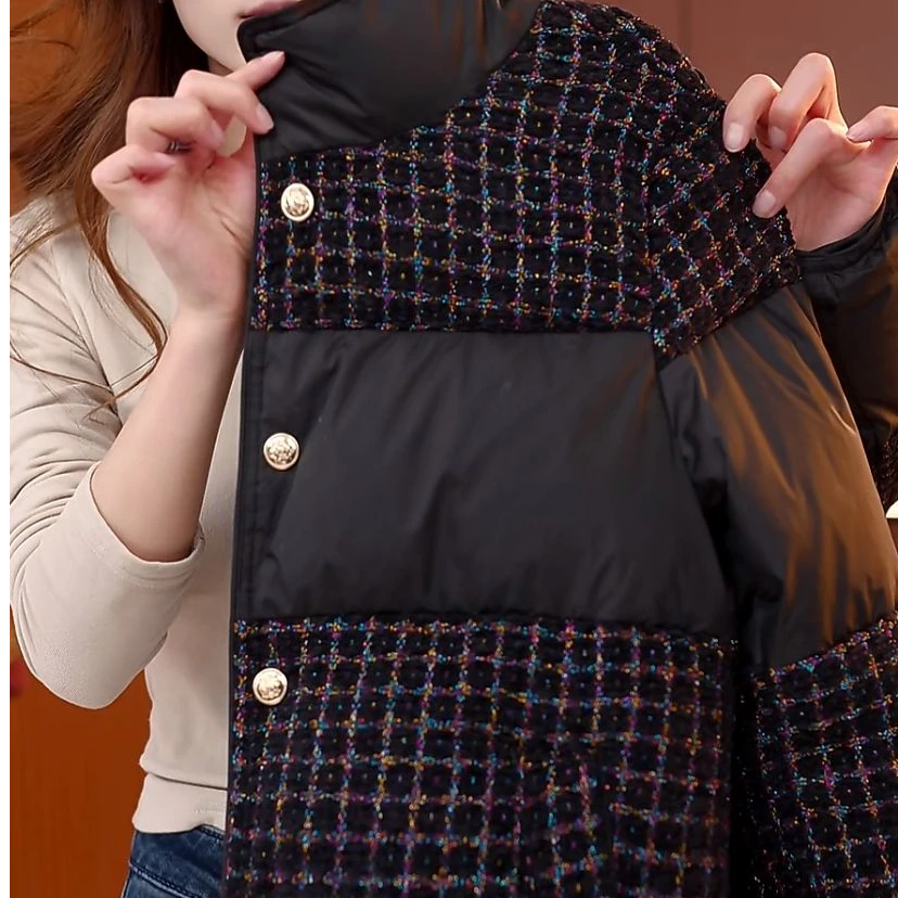 DD-小香拼接羽绒服女