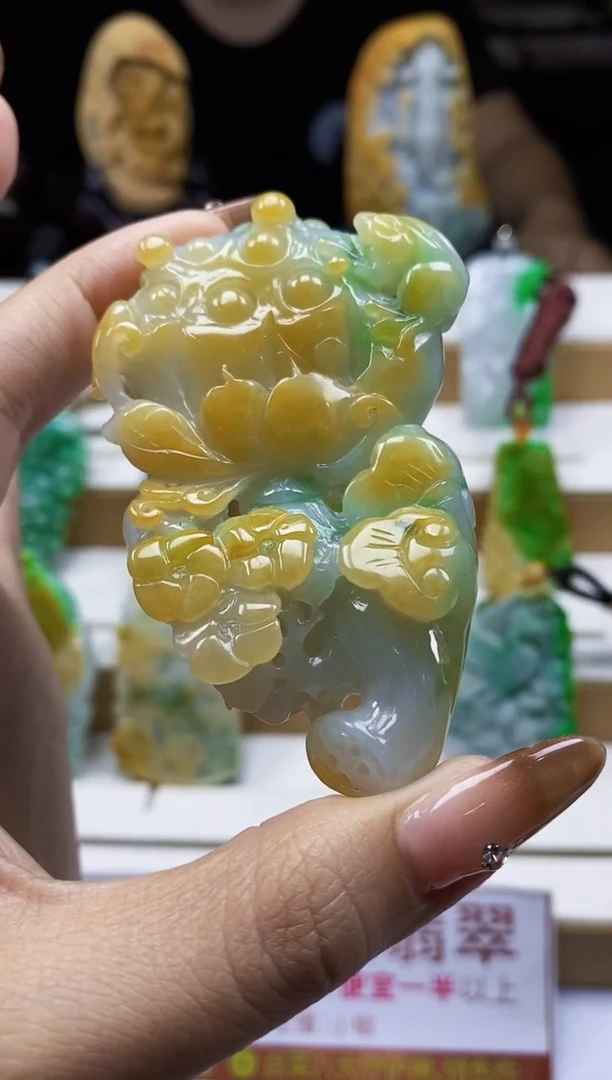 颈饰未镶嵌翡翠翡翠A货